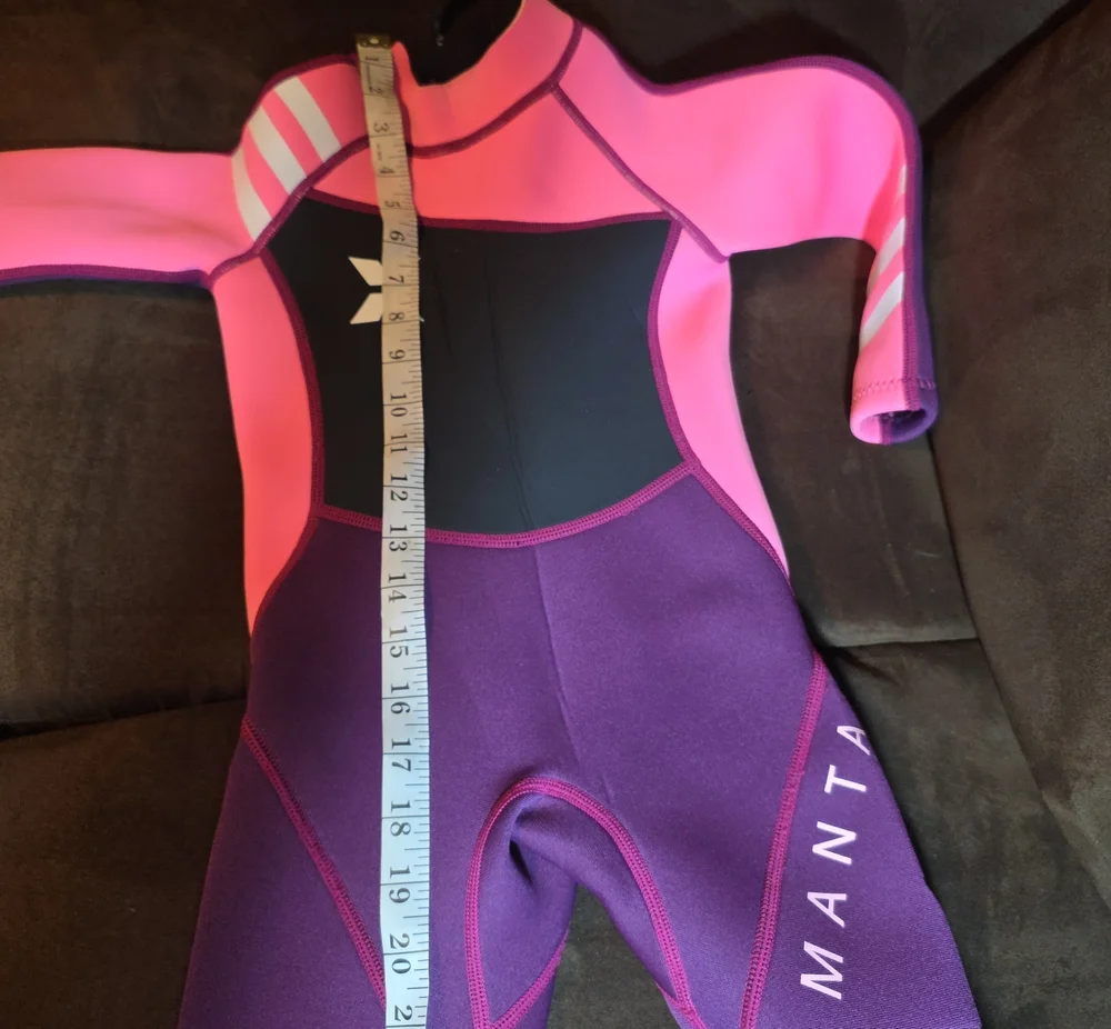Dive & Sail Wetsuit Kids Medium Pink Purple Excellent 2.5mm Neoprene Full Suit